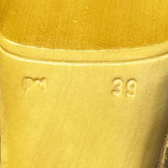 Ilaria Sartori Tan Suede Leather Clogs Size EU 39 US 8.5 Made in Italy NWOB - Picture 9 of 9